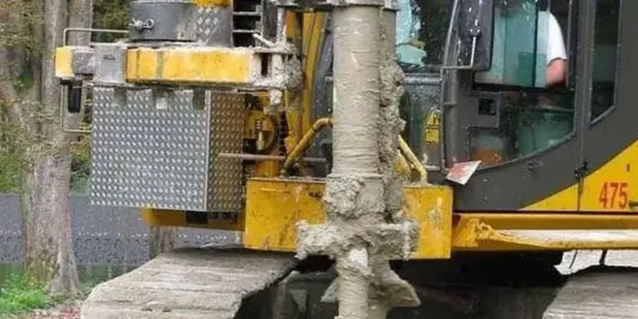 Illustrative image of Deep Soil Mixing (DSM) design in Calgary